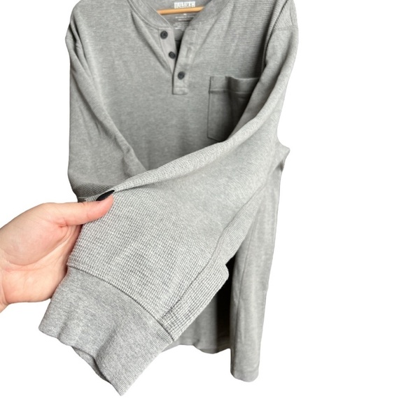 Duluth Trading Co. Men’s Grey Thermal Long Sleeve Pocket Shirt, Size XL - Picture 5 of 9